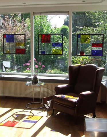 Interieur Zoelmond met 3 stijl-ramen